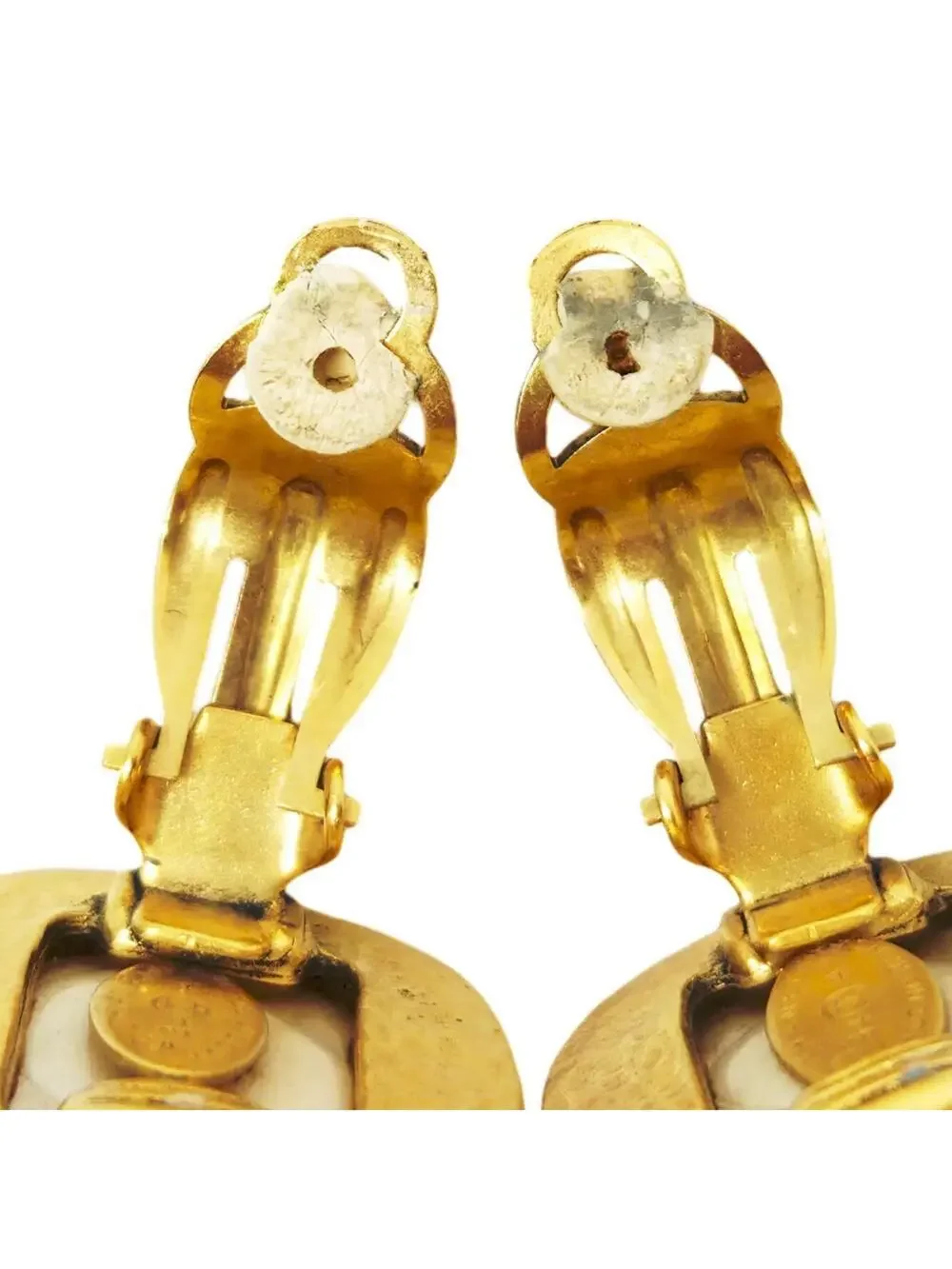 Chanel Cc Logo Clip-On Earrings Metal #246679C99B